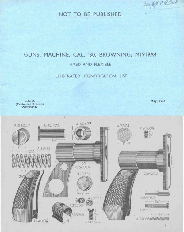 browning m1919 parts 1942