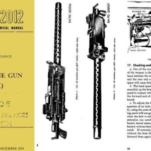 Browning 1954 M37 Tank MG Maint Manual TM 9-2012