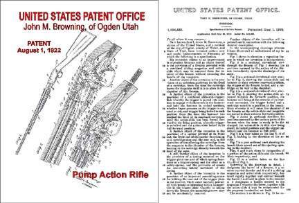 Browning 1922 Pump .22 Rifle Patent Description-Drawings- Manl - GB-img-0