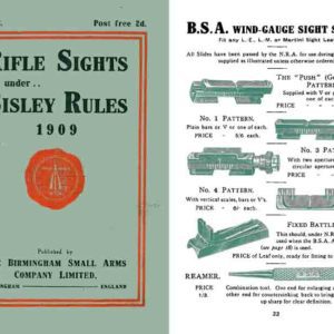 BSA 1909 Rifle Sights under Bisley Rules