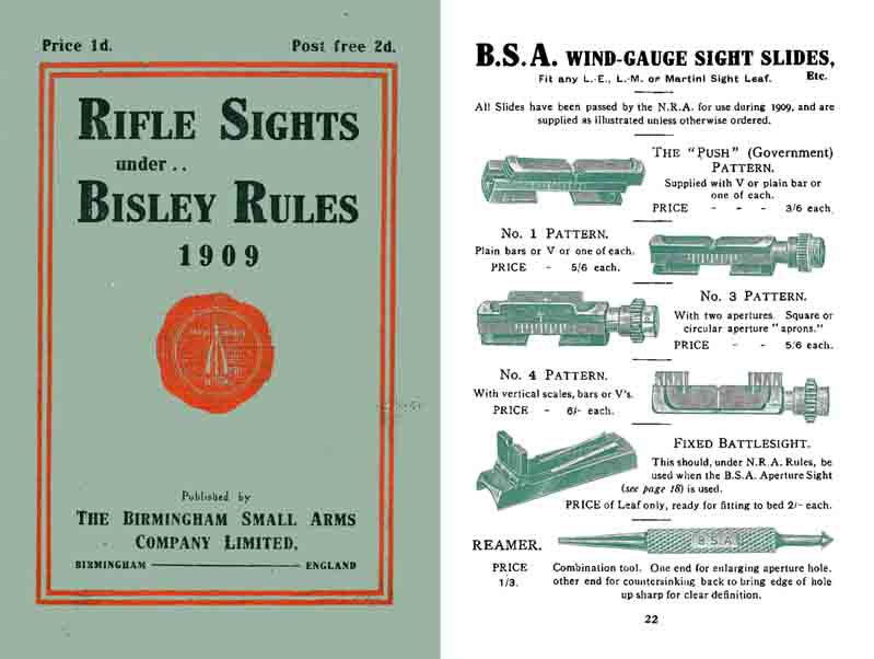 BSA 1909 Rifle Sights under Bisley Rules - GB-img-0