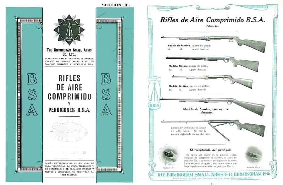 BSA c.1913 Rifles de Aire Comprimido - GB-img-0