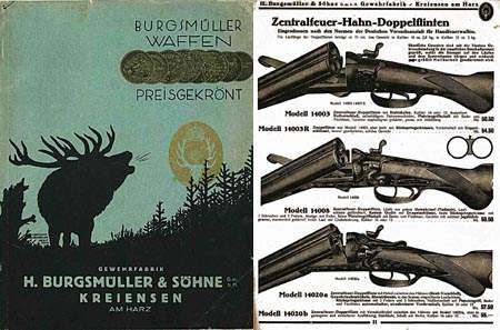 H. Burgsmuller & Sonne-Waffen Preisgekront 1930 (German) - GB-img-0