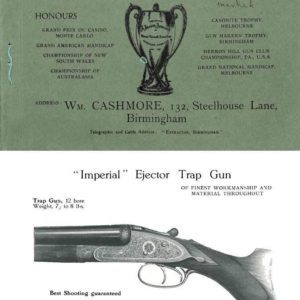 Cashmore, William 1903 Circa Gun Catalog