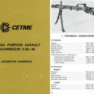 Cetme 1981 Circa Ameli Special Purpose Assault Machinegun Manual