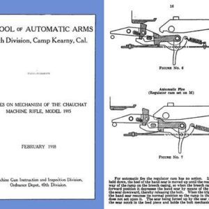 Chauchat 1918 M1915 Mechanism- School of Auto Arms, Calif.- Manual
