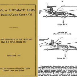 Chauchat 1918 Model 1915 (U.S.) Mechanical Notes- Manual