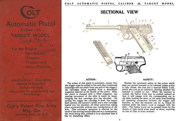 Colt 1921 Automatic .22 Target Pistol Manual - GB-img-0