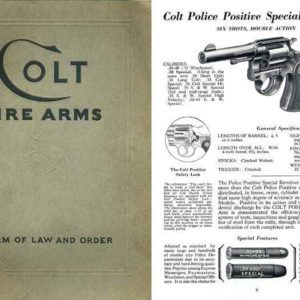 Colt 1933, October- Revolvers and Pistols