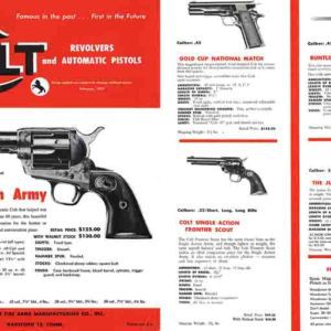 Colt 1957 Revolvers and Pistols w/Prices