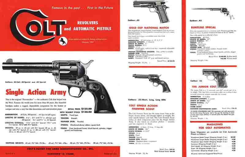 Colt 1957 Revolvers and Pistols w/Prices - GB-img-0