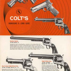 Colt 1970 Rifles, Pistols and Revolvers