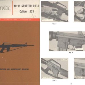 Colt 1972 AR-15 Model SP1 Sporter Rifle Manual