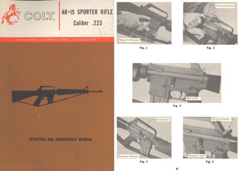 Colt 1972 AR-15 Model SP1 Sporter" Rifle Manual" - GB-img-0