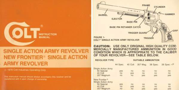 Colt 1978 Single Action Army Rev, New Front SAA Revolver Man- GB-img-0
