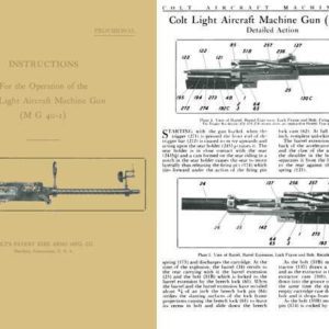 Colt 1941 MG40-2 Light Aircraft Machine Gun Manual