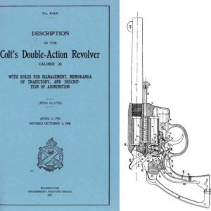 Colt 1912 Double-Action Revolver .38- GPO Description of- Manual