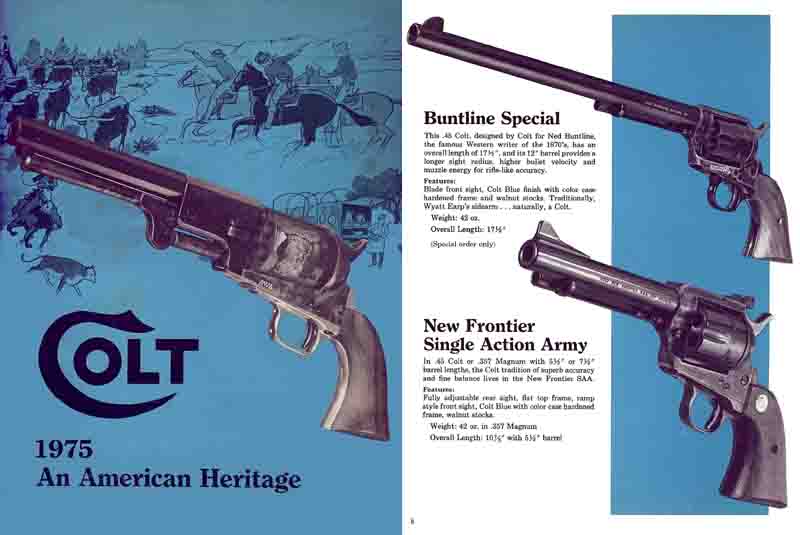 Colt 1975 Gun Catalog - Cornell Publications