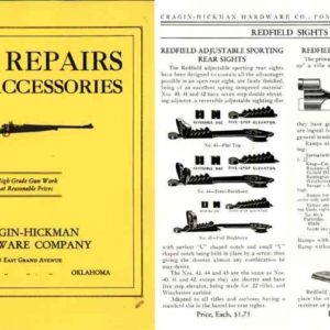 Cragin Hickman- Gun Repairs and Accessories 1939 Circa