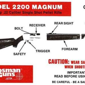 Crosman Model 2200 Magnum Manual - 1970