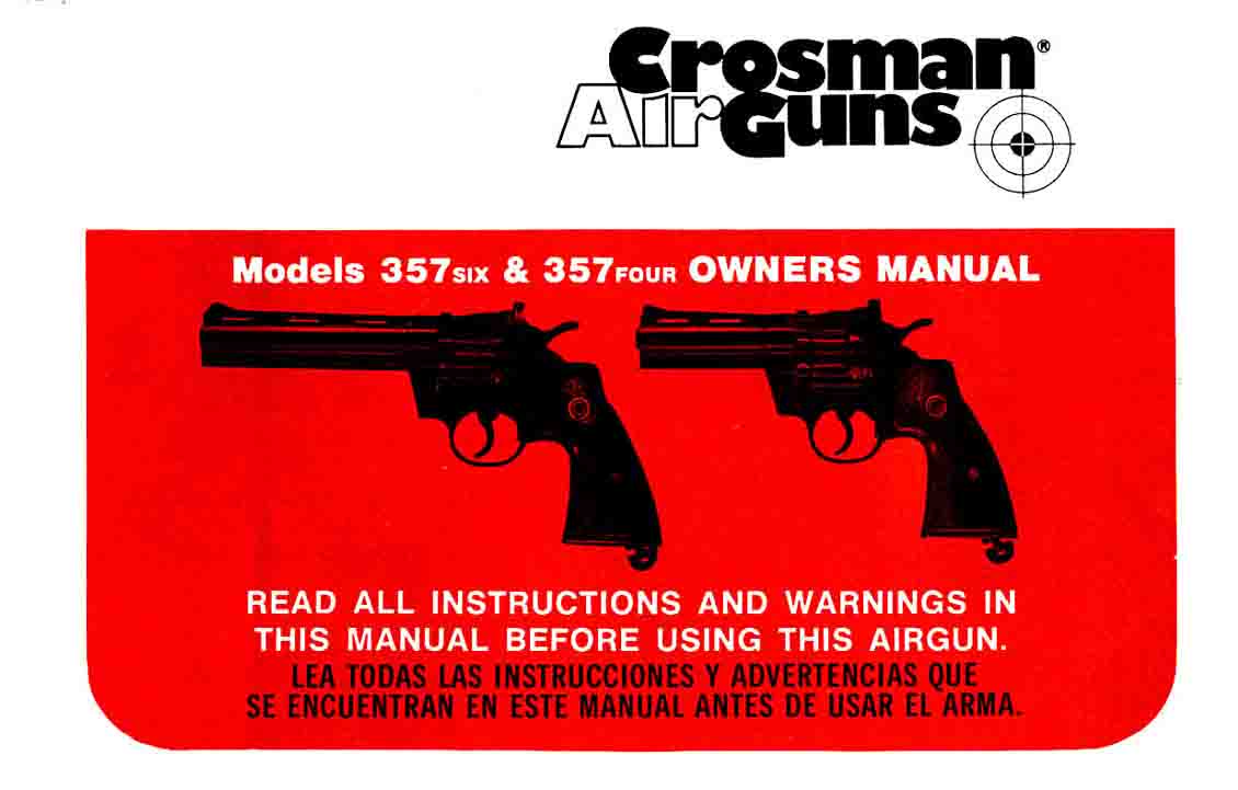 Crosman Model 357 Owners Manual - GB-img-0
