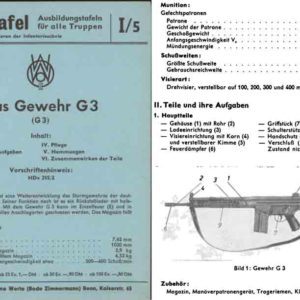 Das Gewehr G3 1960 Circa German Manual