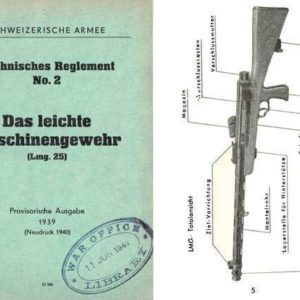 LMG 25 1939 Das Leichte Maschinengewehr (Swiss Army)- Manual