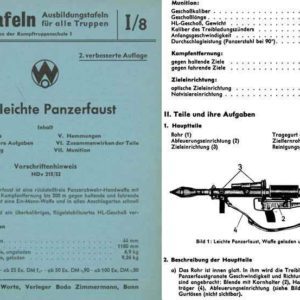 Die leichte Panzerfaust 1960 Circa German Manual