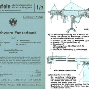 Die schwere Panzerfaust 1960 Circa German Manual