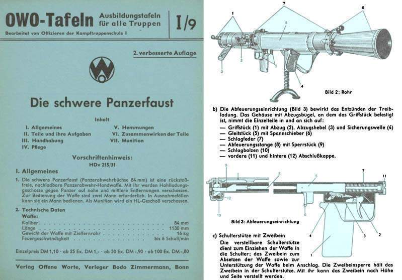 Die schwere Panzerfaust 1960  German Manual - GB-img-0