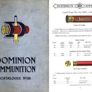 Dominion Ammunition #18 1924 Catalog