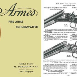DuMoulin 1934 Circa and Co Firearms/Schusswaffen Catalog, Liege, Belgium