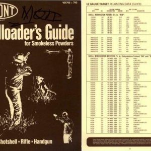 Dupont 1975-76 Handloader's Guide- Smokeless Powder