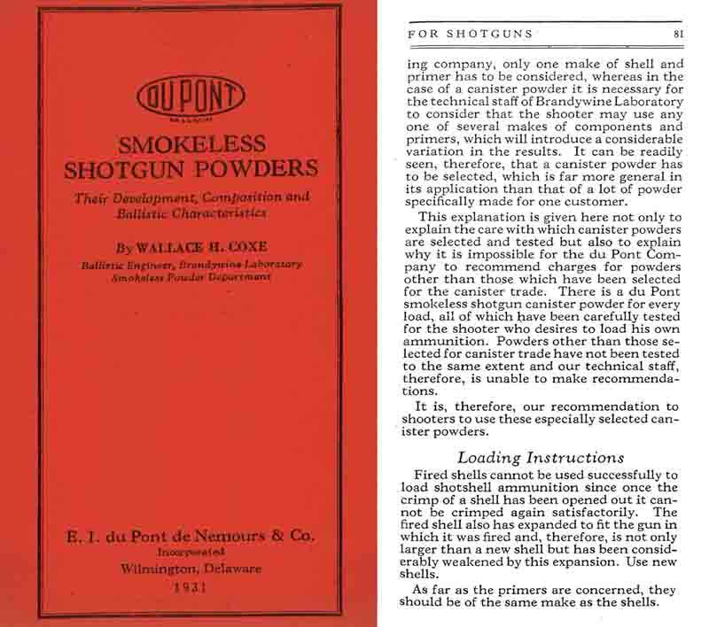 Dupont 1931 Smokeless Powders Story of Their Development - GB-img-0