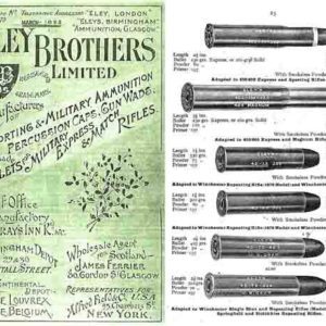 Eley 1893 Bros. Ltd. Ammunition Catalog
