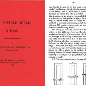 The Enfield Rifle, A Lecture 1858 by Maj. A. Stewart- Manual