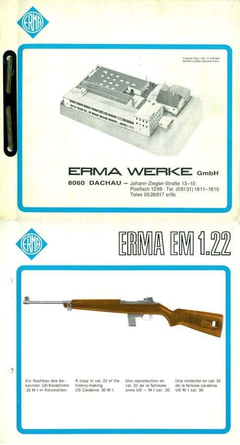 Erma Werke 1985 , Gun Catalog, Dachau, Germany - GB-img-0