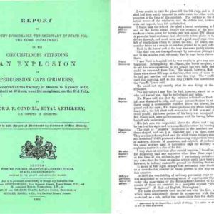 Report on the Circumstances Attending an 1888 Explosion at Kynoch & Co