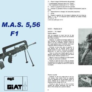FAMAS 5,56mm c1978 Manual Fusil d'Assaut de la Manufacture d'Armes de Saint-Étienne