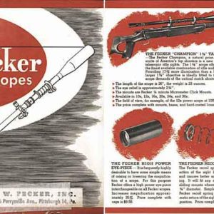 Fecker 1955 Circa Rifle Telescopes