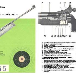 Feinwerkbau Modell 300 S etc Air Rifle Manual