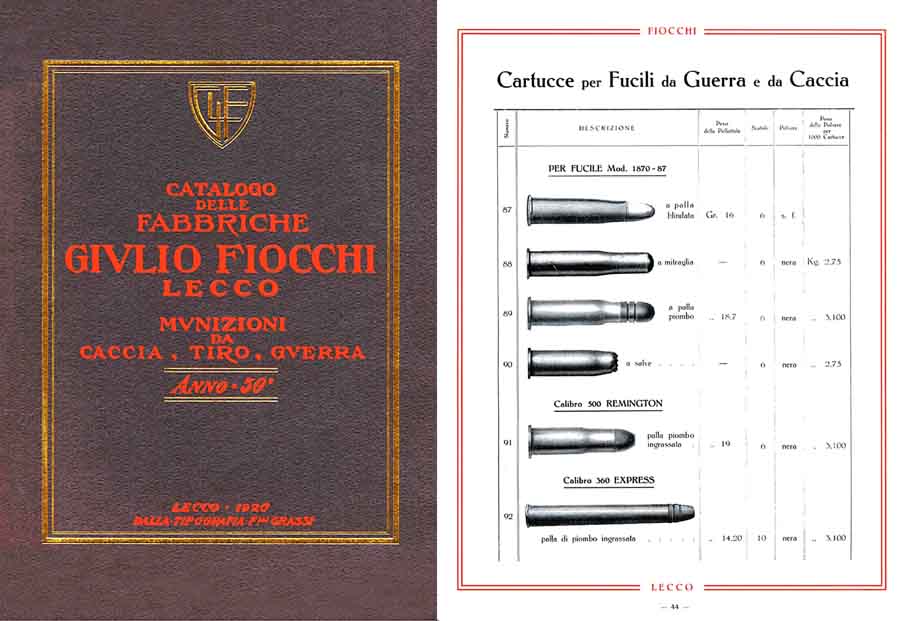 Fiocchi 1926 Ammunition (Italian) - GB-img-0