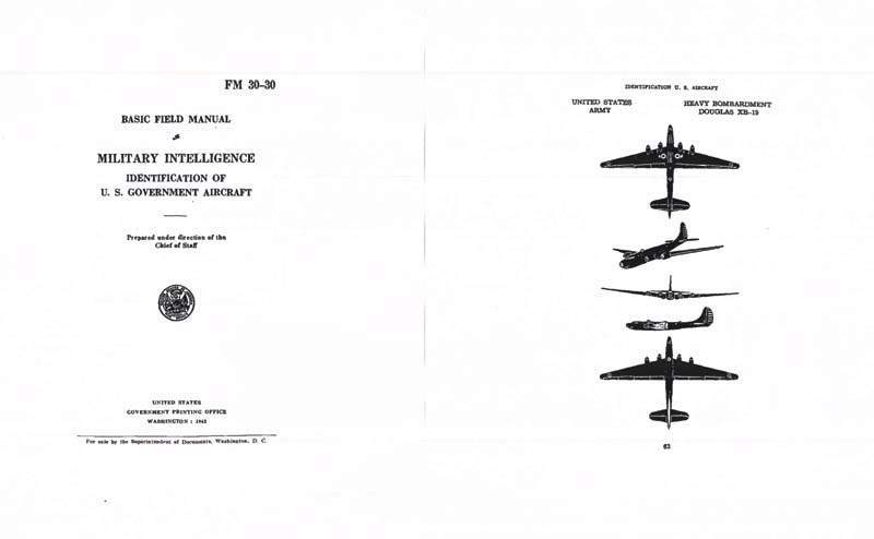 FM 30-30 1942 Identification of US Government Aircraft - GB-img-0