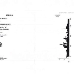 FM 30-58 1941 Identification of Japanese Naval Vessels