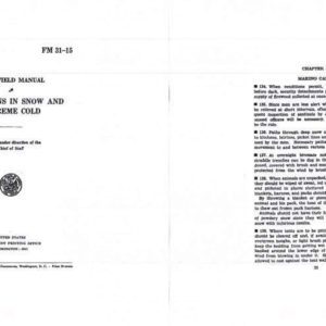 FM 31-15 1941 Operations in Snow & Extreme Cold
