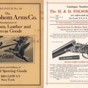 H & D Folsom 1921 Arms Company Catalogue No. 18