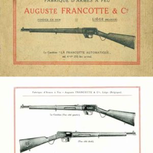 Auguste Francotte d'armes 1912 Circa Catalog