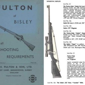 Fulton of Bisley 1965 Circa Guns & Accessories Catalog (UK)
