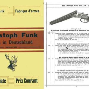 Christoph Funk 1913 Circa Gun & Accessory Catalog, Suhl Germany