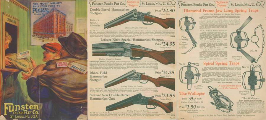 Funsten Fouke Fur Co 1927 Trapping, Guns and Access. Catalog - GB-img-0